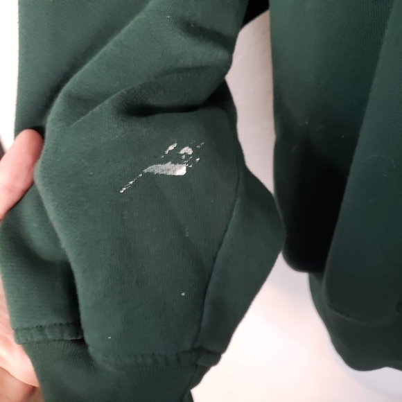 Nutcracker Vintage Women's Sweatshirt Dark Green Snowmen Snowflake Winter Top - Picture 3 of 7